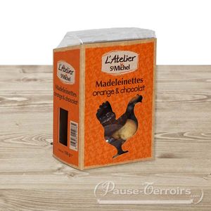 Madeleinettes orange / chocolat