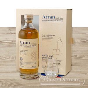 Single Malt Isle of ARRAN 10ans Coffret 2 verres
