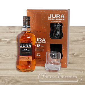 Single Malt Whisky Isle of JURA 12 ans Coffret 2 verres
