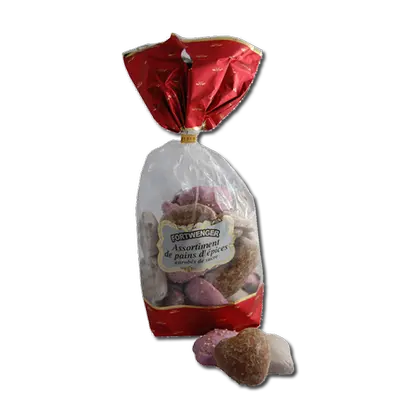 Assortiment de Pains d'épices enrobés de sucre et de chocolat