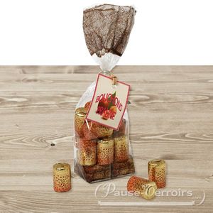 Bouchons en chocolat au praliné noisette