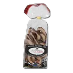 Bretzels sablés sur fond chocolat