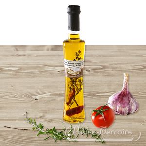 Huile d'Olive Tomate, Ail et Thym