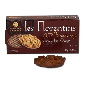 Les Florentins Chocolat au lait orange 4 pièces