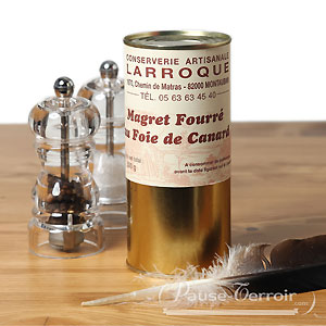 Magret fourré au foie gras de canard