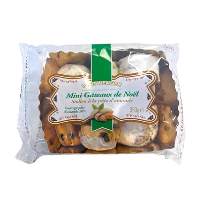 Bouchées de Stollen de Noël à la pâte d'amande