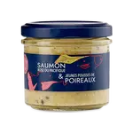 Toast  saumon rose du Pacifique  jeunes pousses de poireaux à déguster chaud