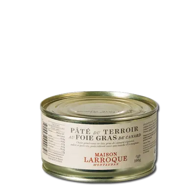 Pâté du terroir, 25 % de foie gras