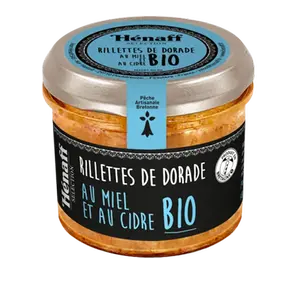 Rillettes de Daurade Bio au miel et cidre