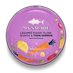 Salade thon germon, légumes façon tajine  et quinoa