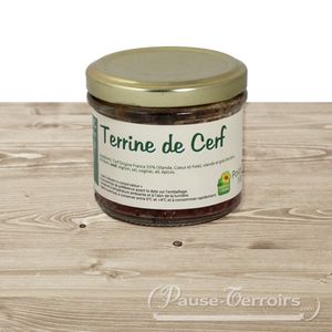 Terrine de cerf à la graisse de canard