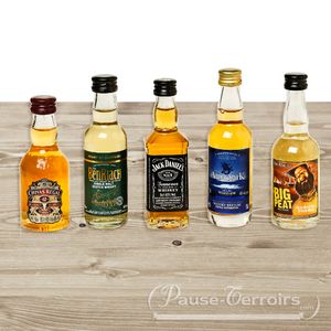 Whiskies de France et du Monde Mignonettes 5 x 5cl